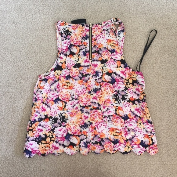 MINKPINK floral crop top xs - Picture 4 of 5